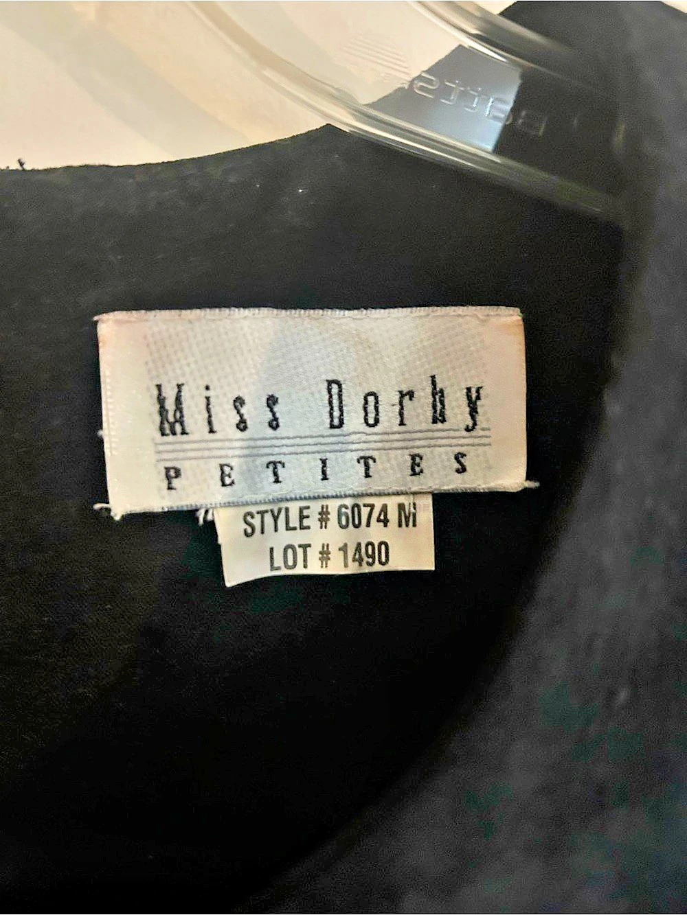 Miss Dorby Petites Black Faux Suede Dress Size 14 - Picture 4 of 6